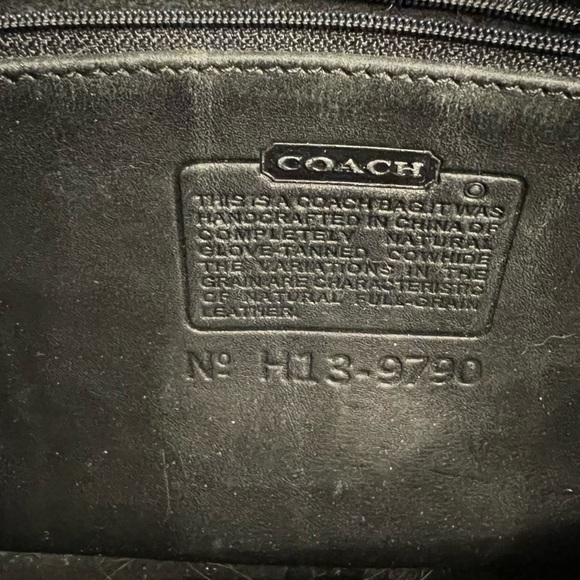 Vintage Coach City Bag: Black - Picture 7 of 12